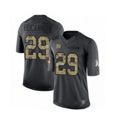 Men's New York Giants #29 Deone Bucannon Limited Black 2016 Salute to Service Football Jersey