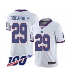 Men's New York Giants #29 Deone Bucannon Limited White Rush Vapor Untouchable 100th Season Football Jersey