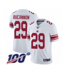 Youth New York Giants #29 Deone Bucannon White Vapor Untouchable Limited Player 100th Season Football Jersey