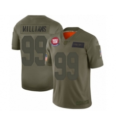 Men's New York Giants #99 Leonard Williams Limited Olive 2019 Salute to Service Football Jersey