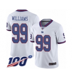 Men's New York Giants #99 Leonard Williams Limited White Rush Vapor Untouchable 100th Season Football Jersey