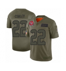 Youth Houston Texans #22 Gareon Conley Limited Olive 2019 Salute to Service Football Jersey