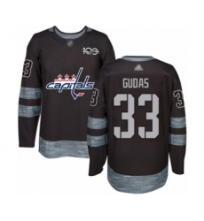 Men's Washington Capitals #33 Radko Gudas Authentic Black 1917-2017 100th Anniversary Hockey Jersey