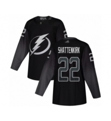 Youth Tampa Bay Lightning #22 Kevin Shattenkirk Authentic Black Alternate Hockey Jersey