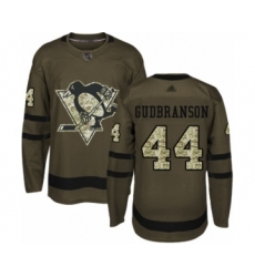 Youth Pittsburgh Penguins #44 Erik Gudbranson Authentic Green Salute to Service Hockey Jersey