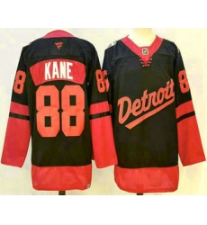 Men's Detroit Red Wings #88 Patrick Kane Black 2025 Stadium Series Stitched Jersey