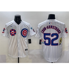 Men's Chicago Cubs #52 Pete Crow-Armstrong White 2025 Tokyo Series Limited Stitched Baseball Jersey