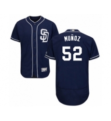Men's San Diego Padres #52 Andres Munoz Navy Blue Alternate Flex Base Authentic Collection Baseball Player Jersey