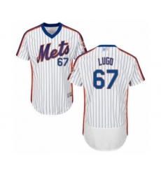 Men's New York Mets #67 Seth Lugo White Alternate Flex Base Authentic Collection Baseball Player Jersey