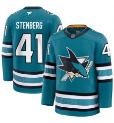 Men's San Jose Sharks #41 Ivar Stenberg Teal 2026 Stitched Hockey Jersey