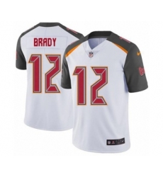 Men's Tampa Bay Buccaneers #12 Tom Brady White Vapor Untouchable Limited Player Football Jersey