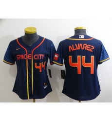 Women's Houston Astros #44 Yordan Alvarez Nike Navy 2022 City Connect Player Jersey