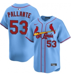 Men's St. Louis Cardinals Blank Black Lights Out Limited Stitched Baseball Jersey