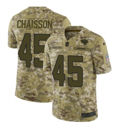 Youth Jacksonville Jaguars #45 K'Lavon Chaisson Camo Stitched NFL Limited 2018 Salute To Service Jersey