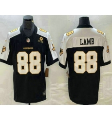 Men's Dallas Cowboys #88 CeeDee Lamb Blue Gold Thanksgiving FUSE Vapor Limited Stitched Jersey