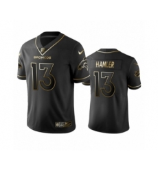 Denver Broncos #13 K.J. Hamler Black Golden Edition Vapor Limited Jersey