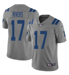 Youth Nike Indianapolis Colts #17 Philip Rivers Gray Stitched NFL Limited Inverted Legend Jersey