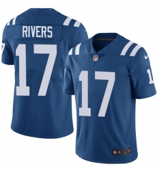 Youth Nike Indianapolis Colts #17 Philip Rivers Royal Blue Team Color Stitched NFL Vapor Untouchable Limited Jersey