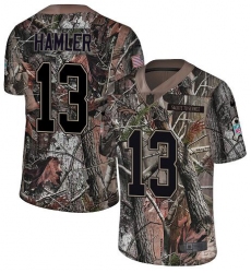 Youth Denver Broncos #13 KJ Hamler Camo Stitched Limited Rush Realtree Jersey