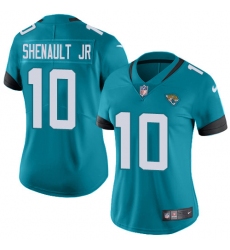 Women's Jacksonville Jaguars #10 Laviska Shenault Jr. Teal Green Alternate Stitched Vapor Untouchable Limited Jersey