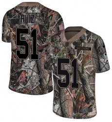 Youth New Orleans Saints #51 Cesar Ruiz Camo Stitched NFL Limited Rush Realtree Jersey