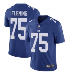Nike New York Giants #75 Cameron Fleming Royal Blue Team Color Men's Stitched NFL Vapor Untouchable Limited Jersey