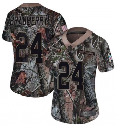 Women's New York Giants #24 James Bradberry Camo Stitched Limited Rush Realtree Jersey