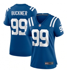 Women's Indianapolis Colts #99 DeForest Buckner Nike Royal Game Player Jersey.webp