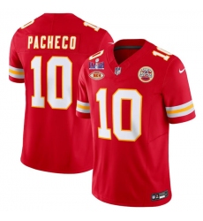 Men's Kansas City Chiefs #10 Isiah Pacheco Red 2024 F.U.S.E. Super Bowl LVIII With NKH Vapor Untouchable Limited Football Stitched Jersey