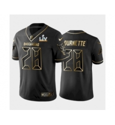 Youth Tampa Bay Buccaneers #28 Leonard Fournette Black Golden Super Bowl LV Jersey