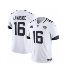 Men's Jacksonville Jaguars #16 Trevor Lawrence White 2023 F.U.S.E With 3- Star C Patch Vapor Untouchable Limited Football Stitched Jersey