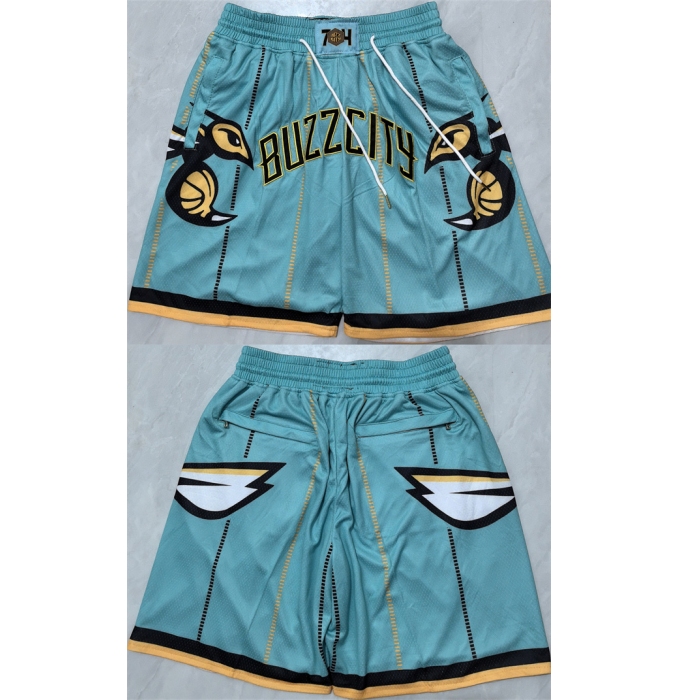 Men's Charlotte Hornets Teal Shorts (Run Small)