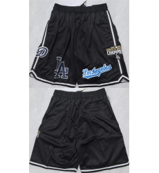 Men's Los Angeles Dodgers Black Shorts (Run Small)