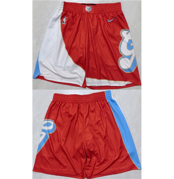 Men's Memphis Grizzlies Red City Edition Shorts (Run Small)