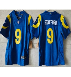 Women's Los Angeles Rams #9 Matthew Stafford Limited Blue FUSE Vapor Jersey