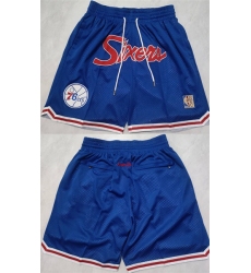 Men's Philadelphia 76ers Blue Shorts