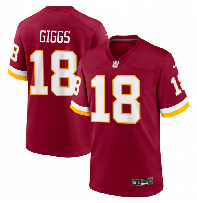 Men's Washington Commanders #18 Stephon Diggs Red 2026 Vapor Limited Stitched Football Jersey