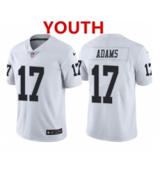 Youth Las Vegas Raiders #17 Davante Adams White Vapor Limited Stitched Jersey