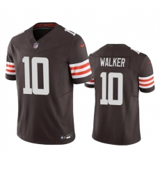 Men's Cleveland Browns #10 P.J. Walker Brown 2023 F.U.S.E. Vapor Untouchable Limited Stitched Jersey
