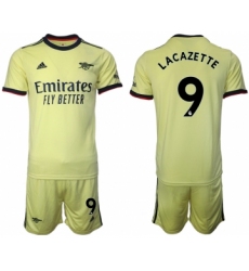 Men 2021-2022 Club Arsenal away yellow 9 Soccer Jersey