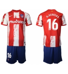 Men 2021-2022 Club Atletico Madrid home red 16 Nike Soccer Jersey