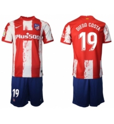 Men 2021-2022 Club Atletico Madrid home red 19 Nike Soccer Jersey