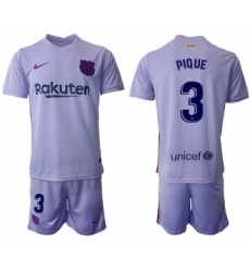 Men 2021-2022 Club Barcelona away purple 3 Soccer Jersey