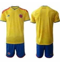 Colombia 2026 FIFA World Cup Soccer Jersey Yellow BLANK
