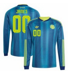 Men Colombia Custom 2026 Away Replica Turquoise Jersey 1