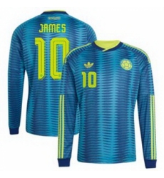 Men Colombia James Rodriguez 2026 Away Replica Turquoise Jersey 1