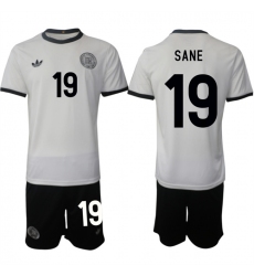 Men's Germany #19 Leroy Sané White 2025 Home Soccer Jersey Suit