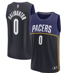 Men's Indiana Pacers #0 Tyrese Haliburton Break 2022-23 Fanatics Branded Jersey