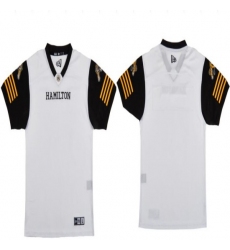 CFL Hamilton tiger cats Blank Crested Away White Jersey