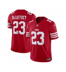 Men's Nike San Francisco 49ers #23 Christian McCaffrey Red 2023 F.U.S.E. Vapor Untouchable Limited Stitched Football Jersey